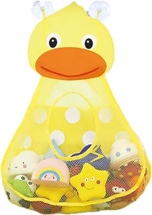 Baby Bath mesh net toy storage bag Duck, Frog, panda and shark Strong Suction Cups Bath Game Bag Bathroom Organizer