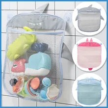 Baby Bath mesh net toy storage bag Duck, Frog, panda and shark Strong Suction Cups Bath Game Bag Bathroom Organizer